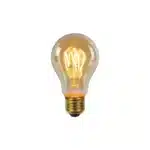 Ampoule filament led dim Lucide E27 A60 4.9w (2200k),ambre – Image 3