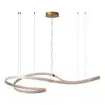 Suspension Lucide dim Slalom 80w (2200k/4000k) 161cm,café – Image 8
