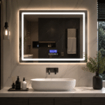 Miroir LED anti buée Connecté Bluetooth SOUNDLIGHT
